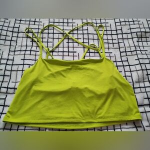 Express Size XL Green Strappy Crop Top NEW